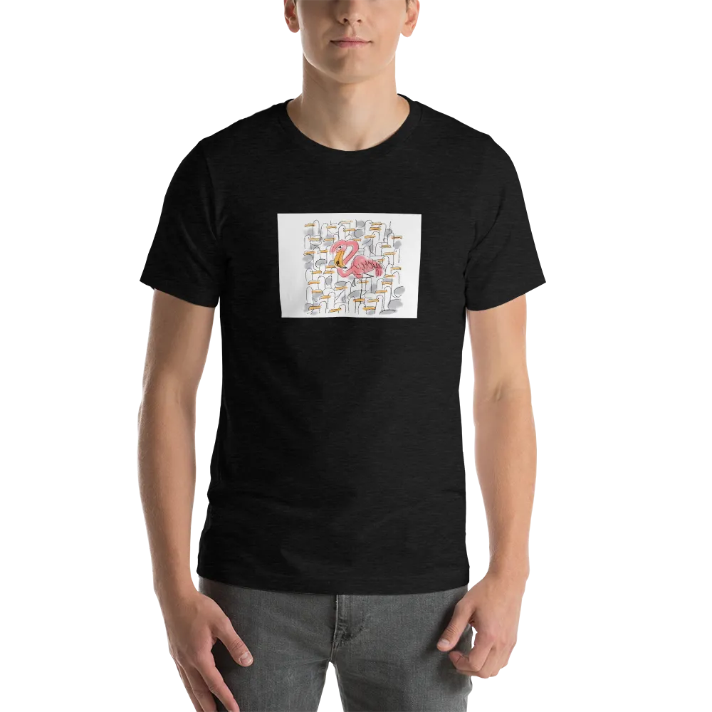 Flamingo T-shirt - cartoon by Pat Bagley