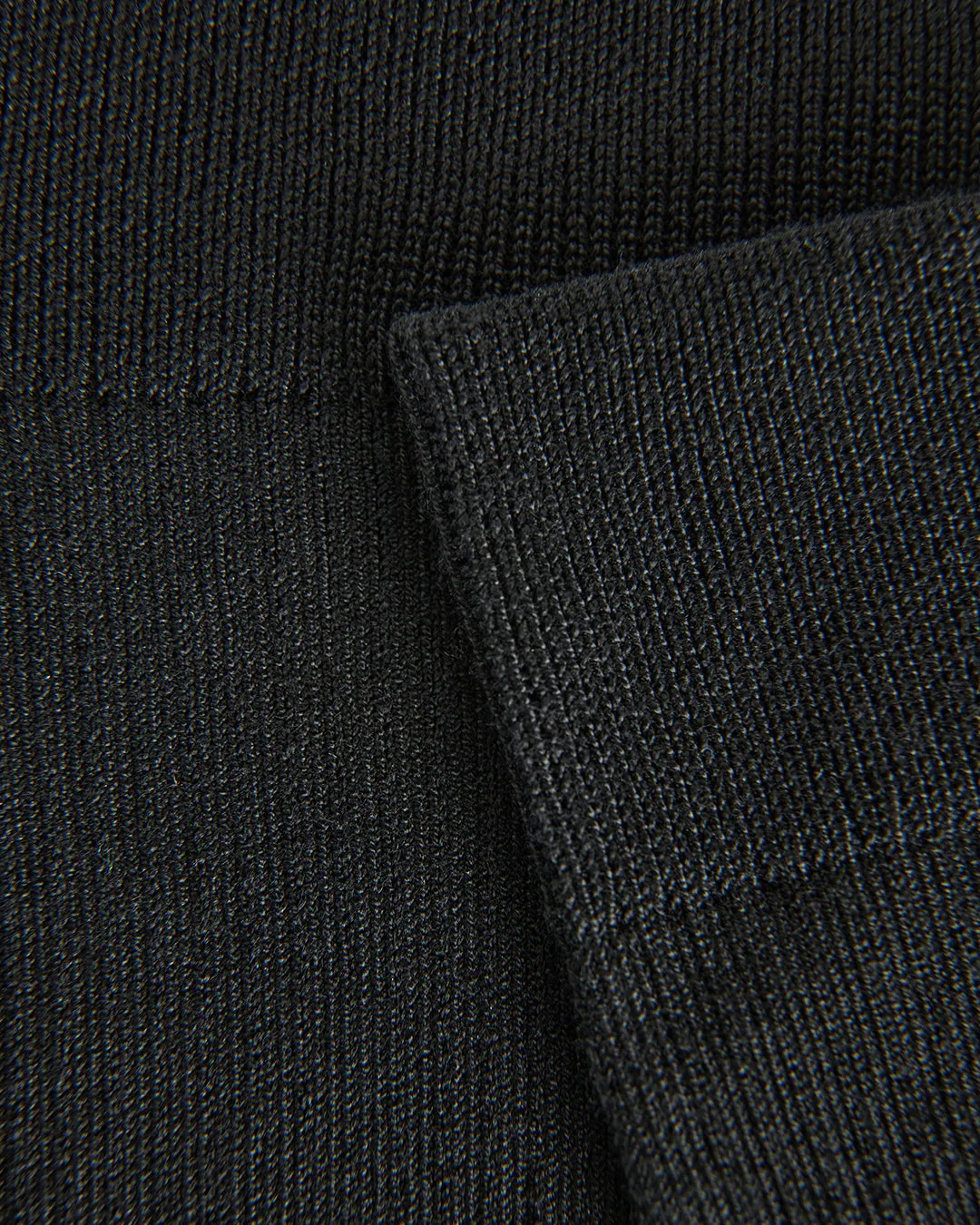 Flattered Sock Woven Mercerized cotton Black