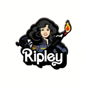 FLIXBLANY Ripley Cartoon Enamel Brooch Pin Novelty Lapel Metal Pin for Clothing