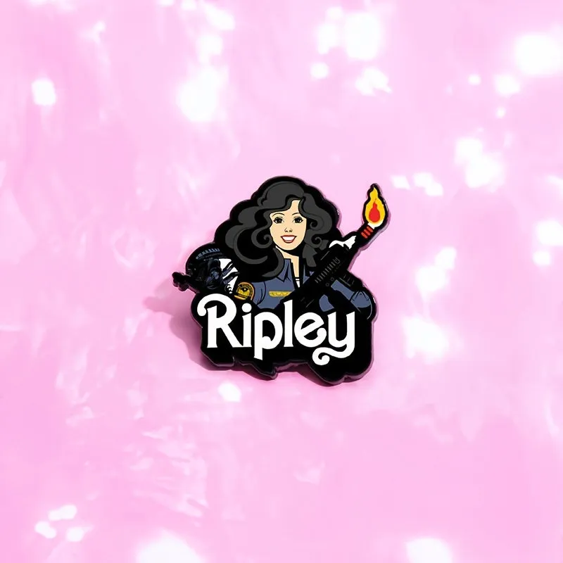 FLIXBLANY Ripley Cartoon Enamel Brooch Pin Novelty Lapel Metal Pin for Clothing