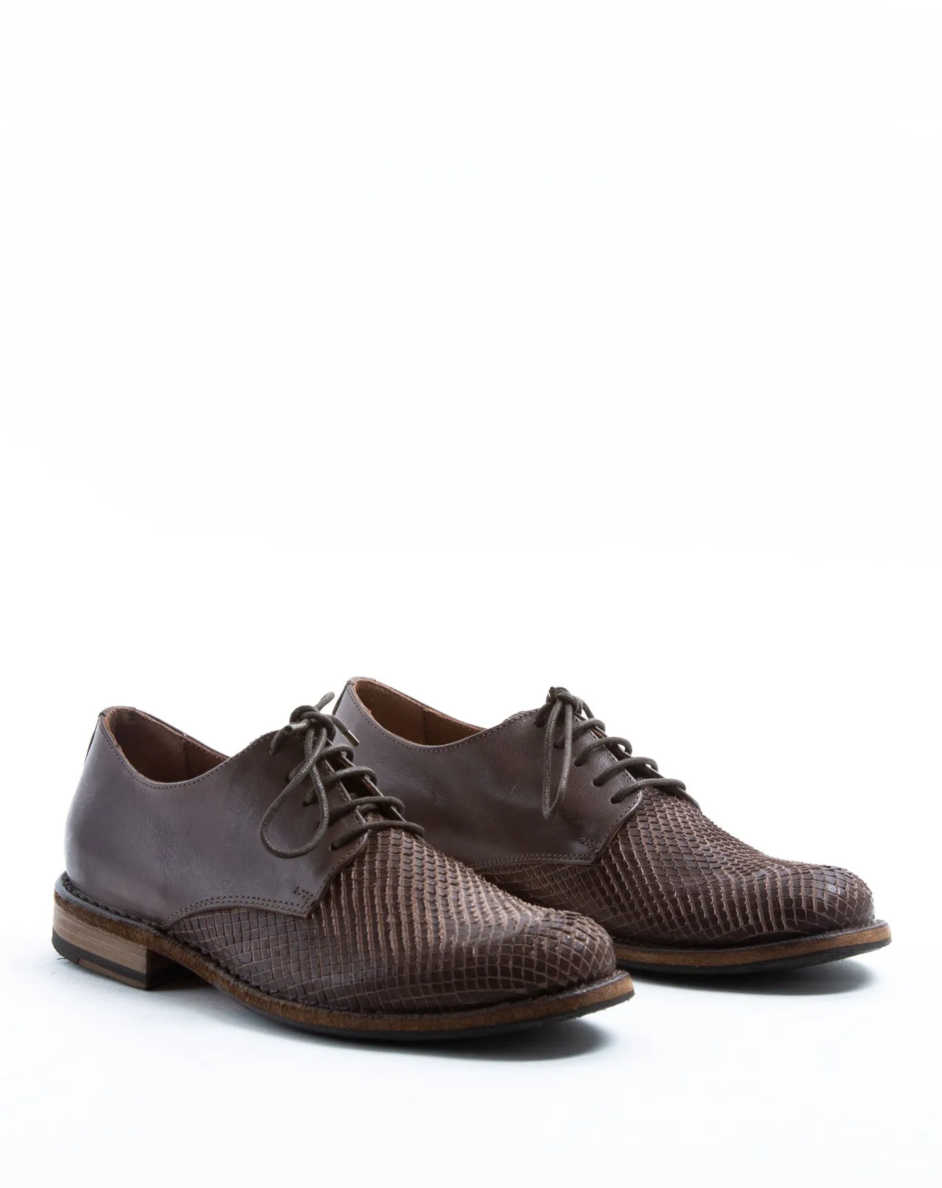 FRED Brown Leather Derby Shoes