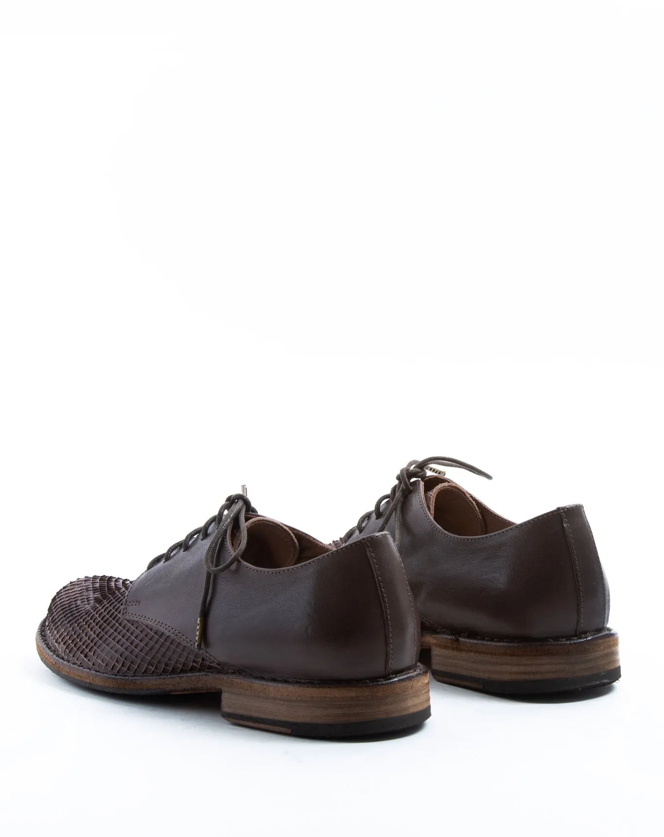 FRED Brown Leather Derby Shoes
