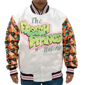 FRESH PRINCE RETRO SATIN JACKET (WHITE)