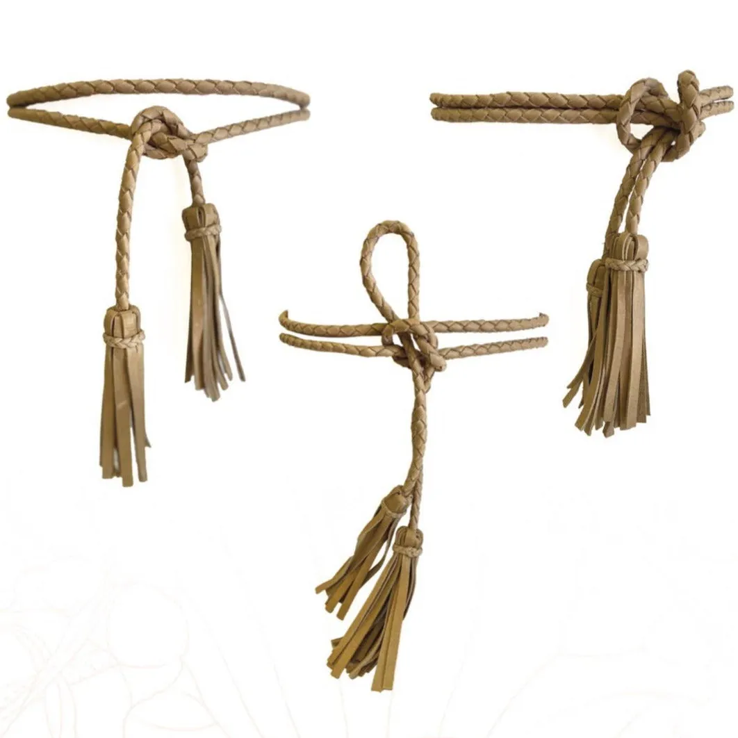 Fringe Soga Belt Burnt Red