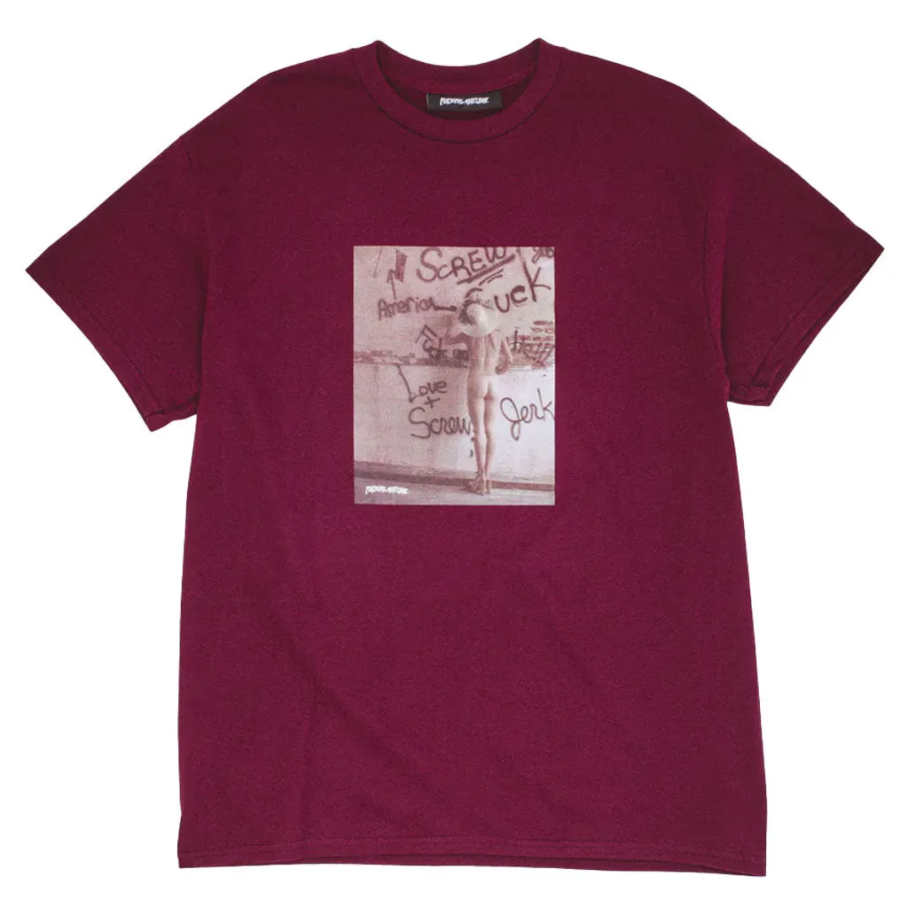 FUCKING AWESOME LOVE AND SCREW TEE - MAROON