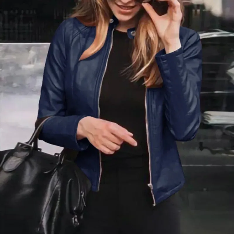 Funki Buys | Jackets | Women's Slim Fit Faux Leather Jackets
