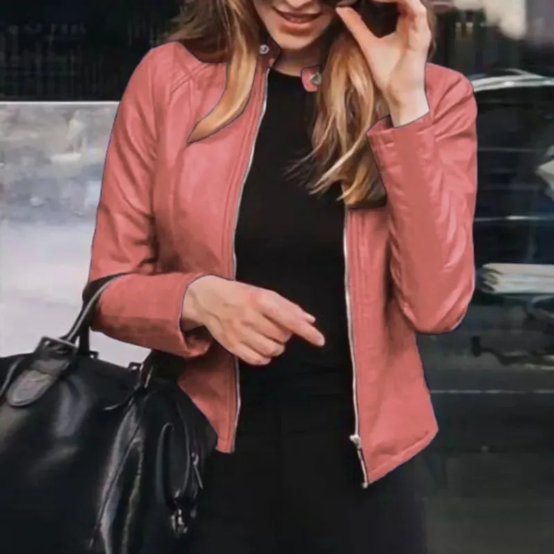 Funki Buys | Jackets | Women's Slim Fit Faux Leather Jackets