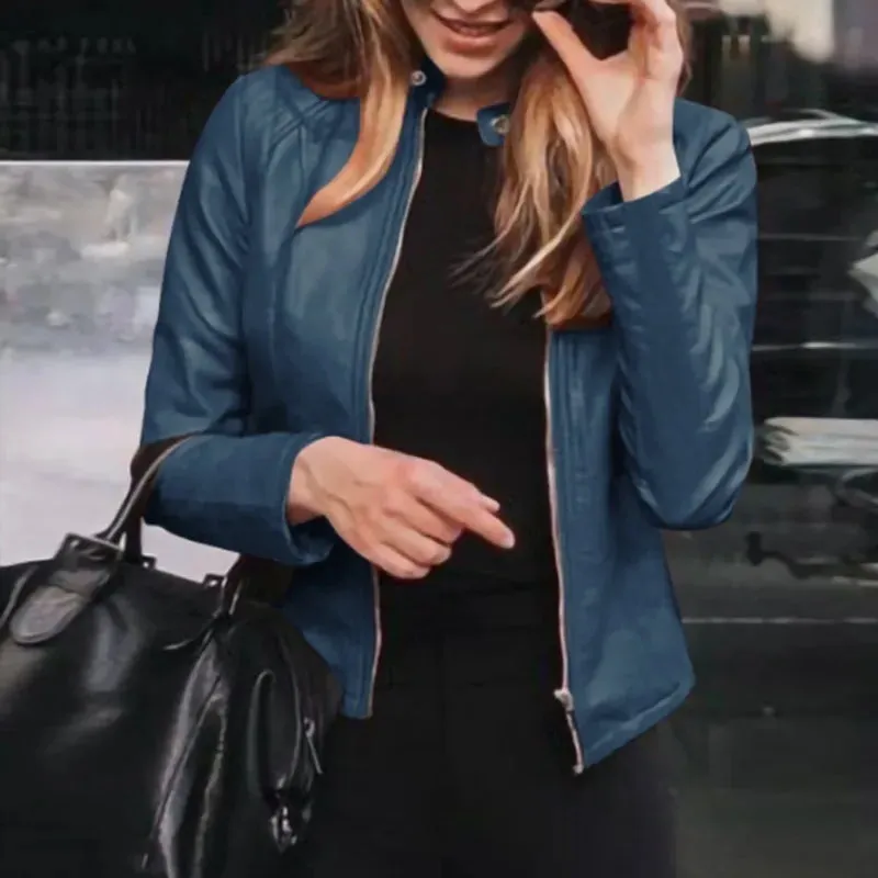 Funki Buys | Jackets | Women's Slim Fit Faux Leather Jackets