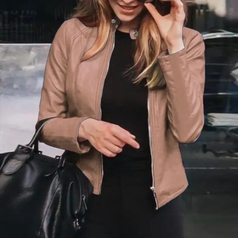 Funki Buys | Jackets | Women's Slim Fit Faux Leather Jackets