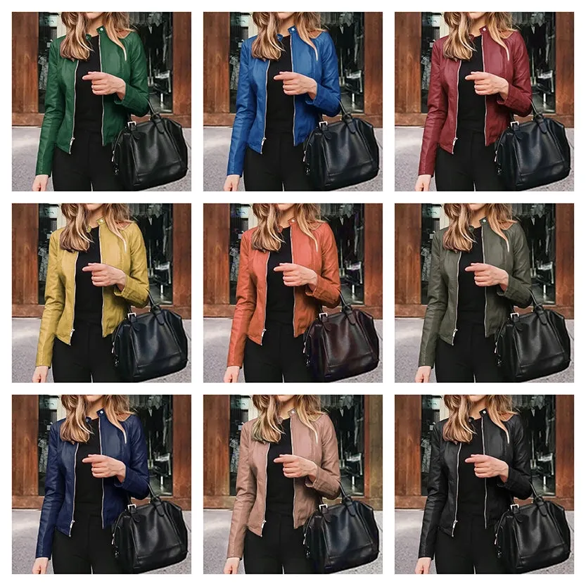 Funki Buys | Jackets | Women's Slim Fit Faux Leather Jackets