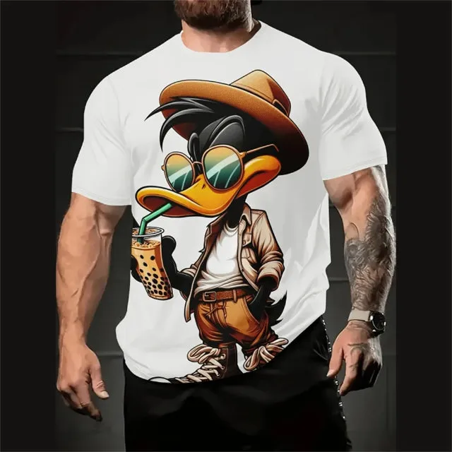 Funny cartoon t-shirt for men
