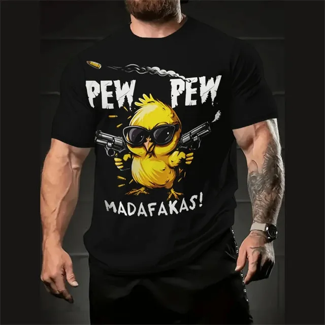 Funny cartoon t-shirt for men