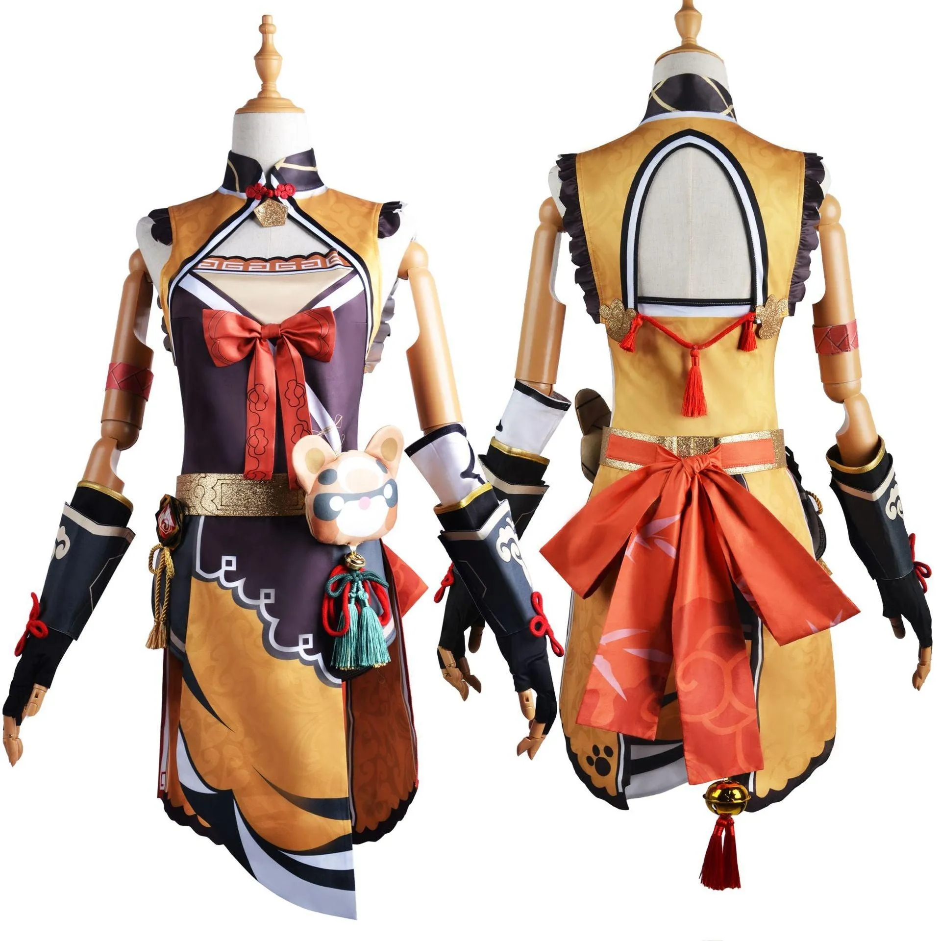 Game Genshin Impact Xiangling Outfits Halloween Carnival Costume Cosplay Costume