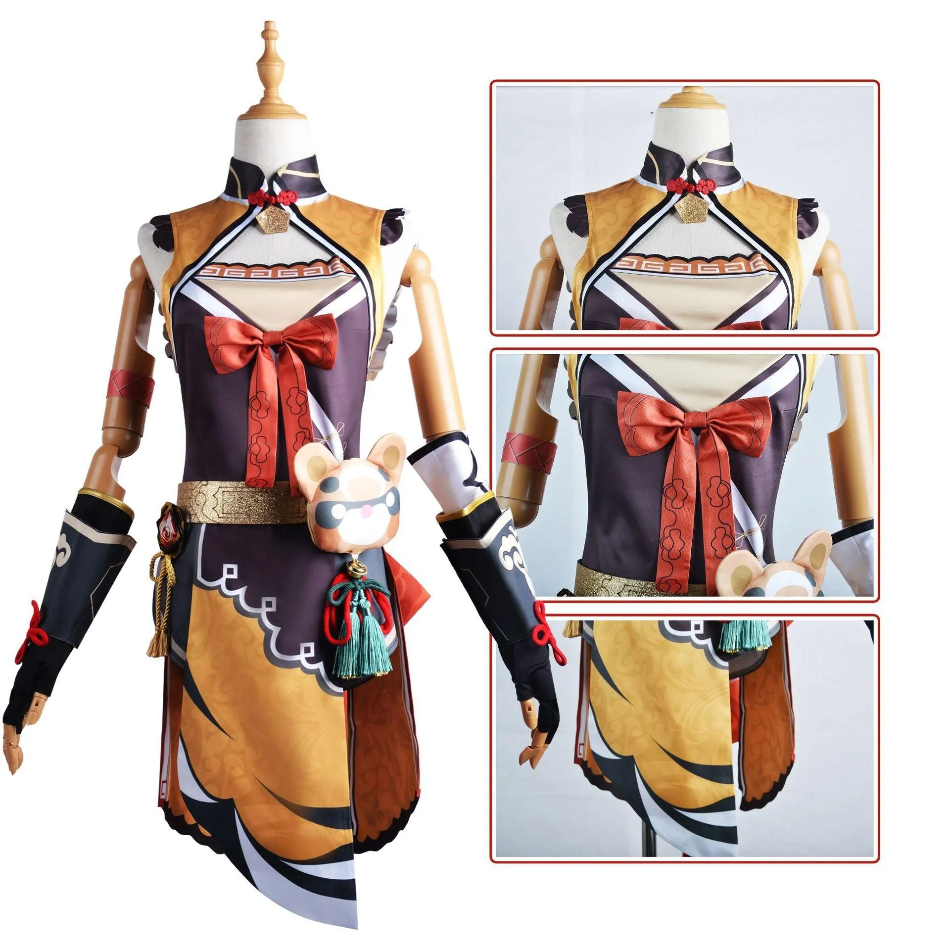 Game Genshin Impact Xiangling Outfits Halloween Carnival Costume Cosplay Costume