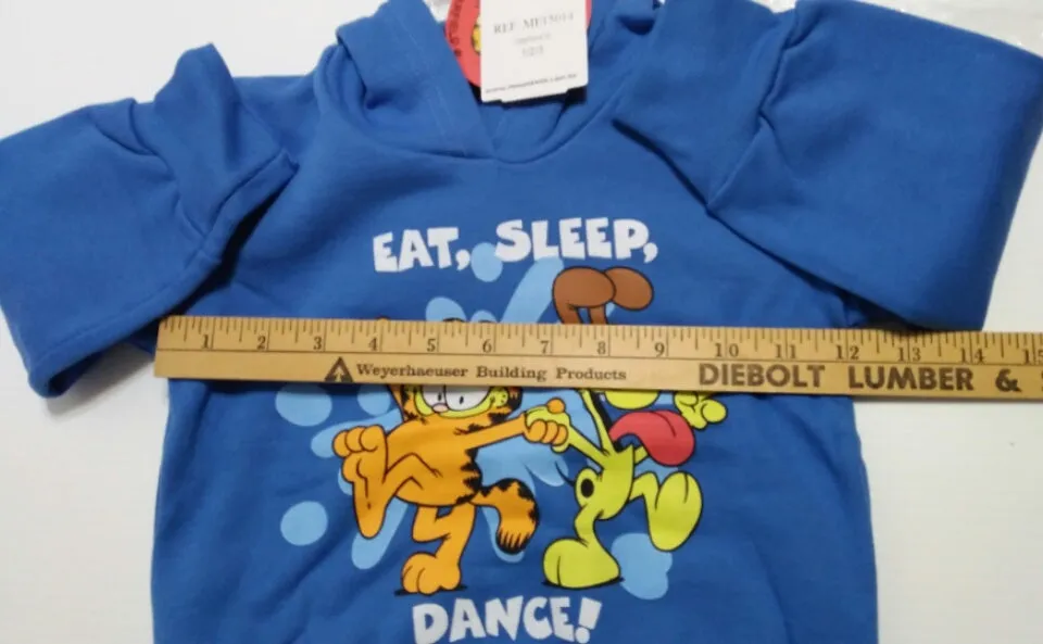 Garfield Odie Blue Sweatshirt Hoodie