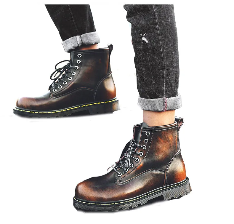 Genuine Leather Waterproof Ankle Boots