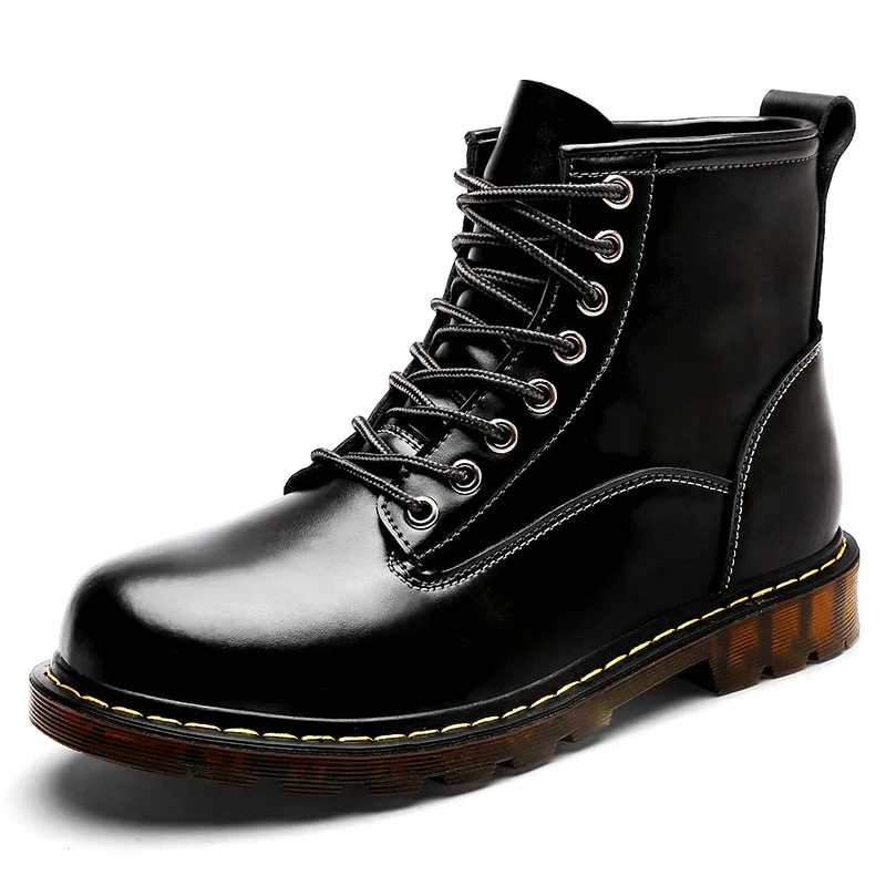 Genuine Leather Waterproof Ankle Boots