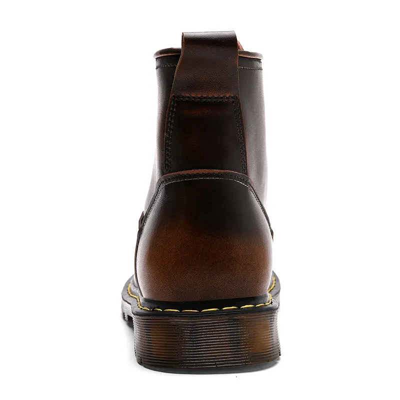 Genuine Leather Waterproof Ankle Boots