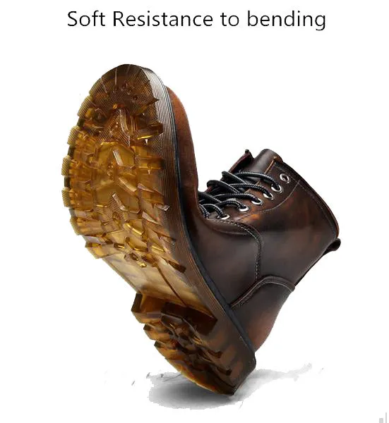 Genuine Leather Waterproof Ankle Boots