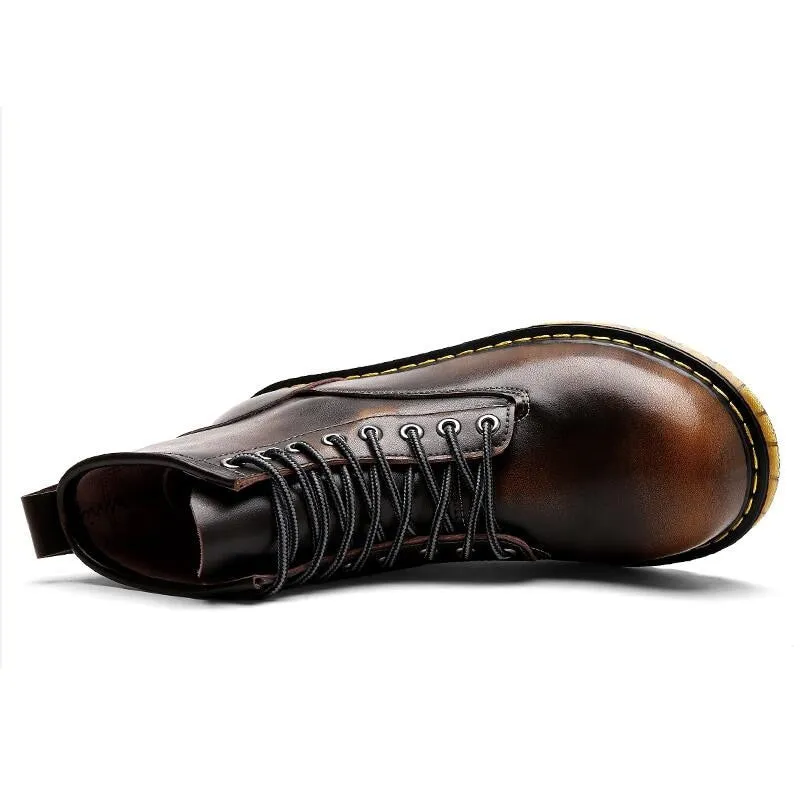 Genuine Leather Waterproof Ankle Boots