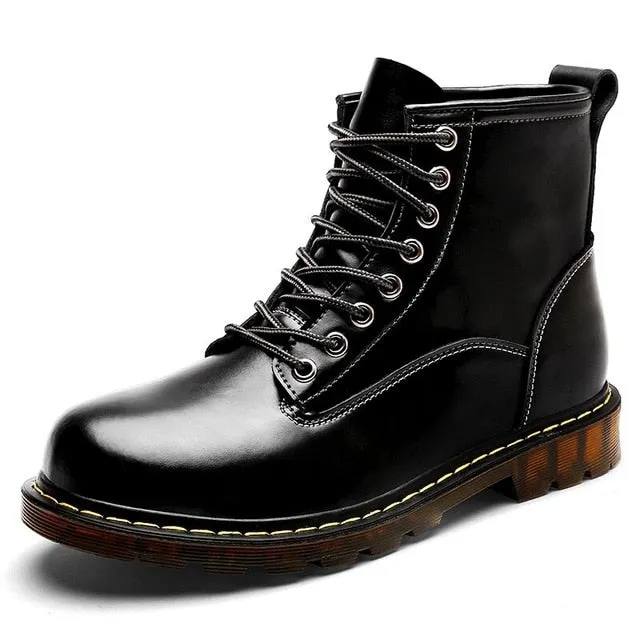Genuine Leather Waterproof Ankle Boots