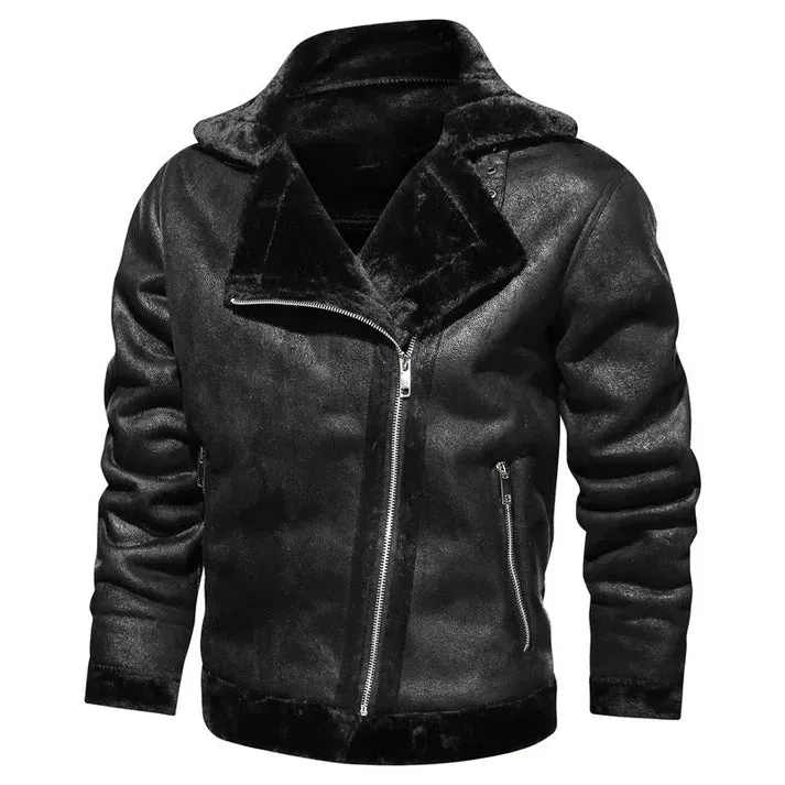 Genuine Leather Werner Slim Fit Bomber Jacket