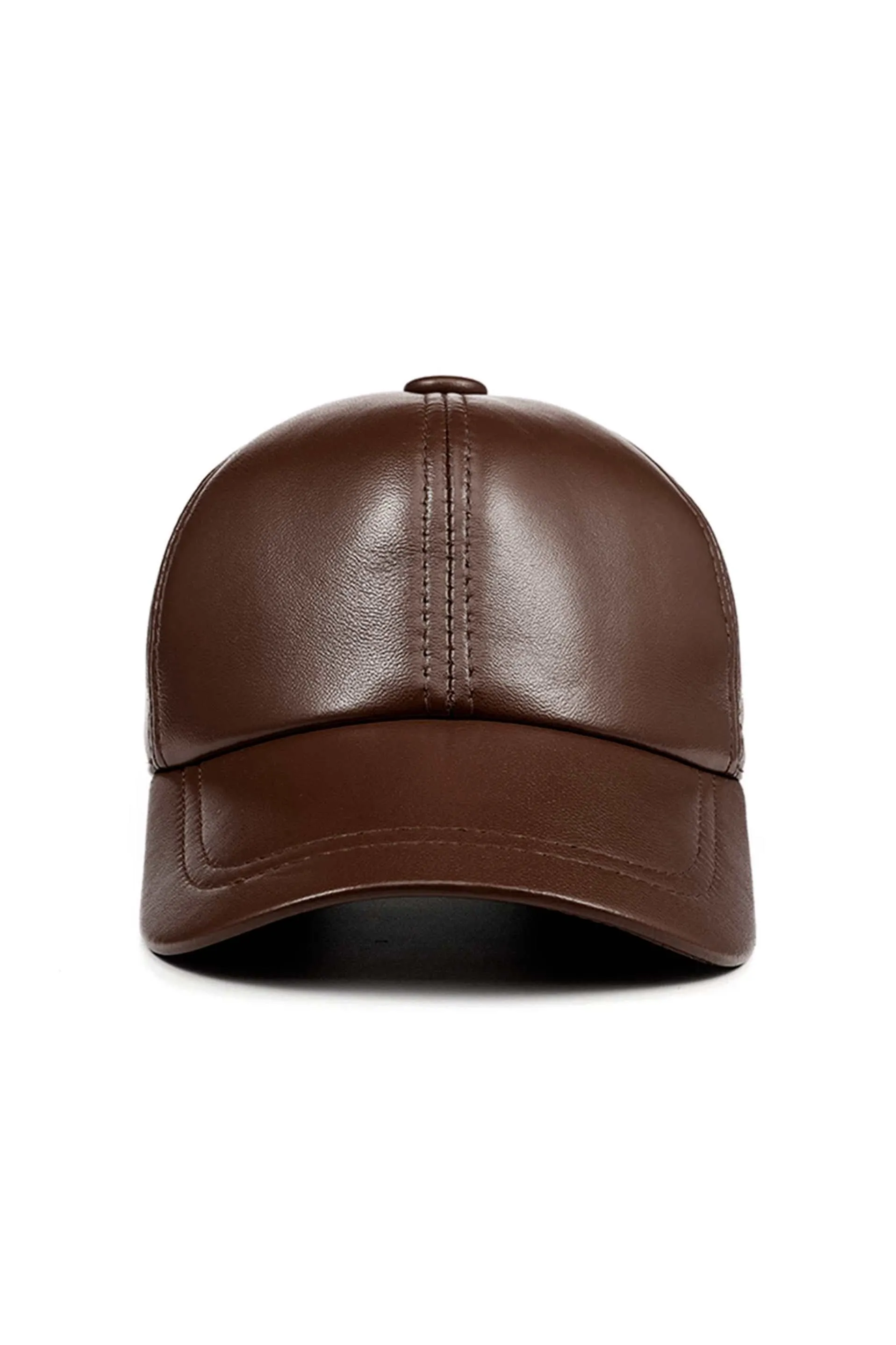 Genuine Sheep Leather Adjustable Baseball Cap // Unisex