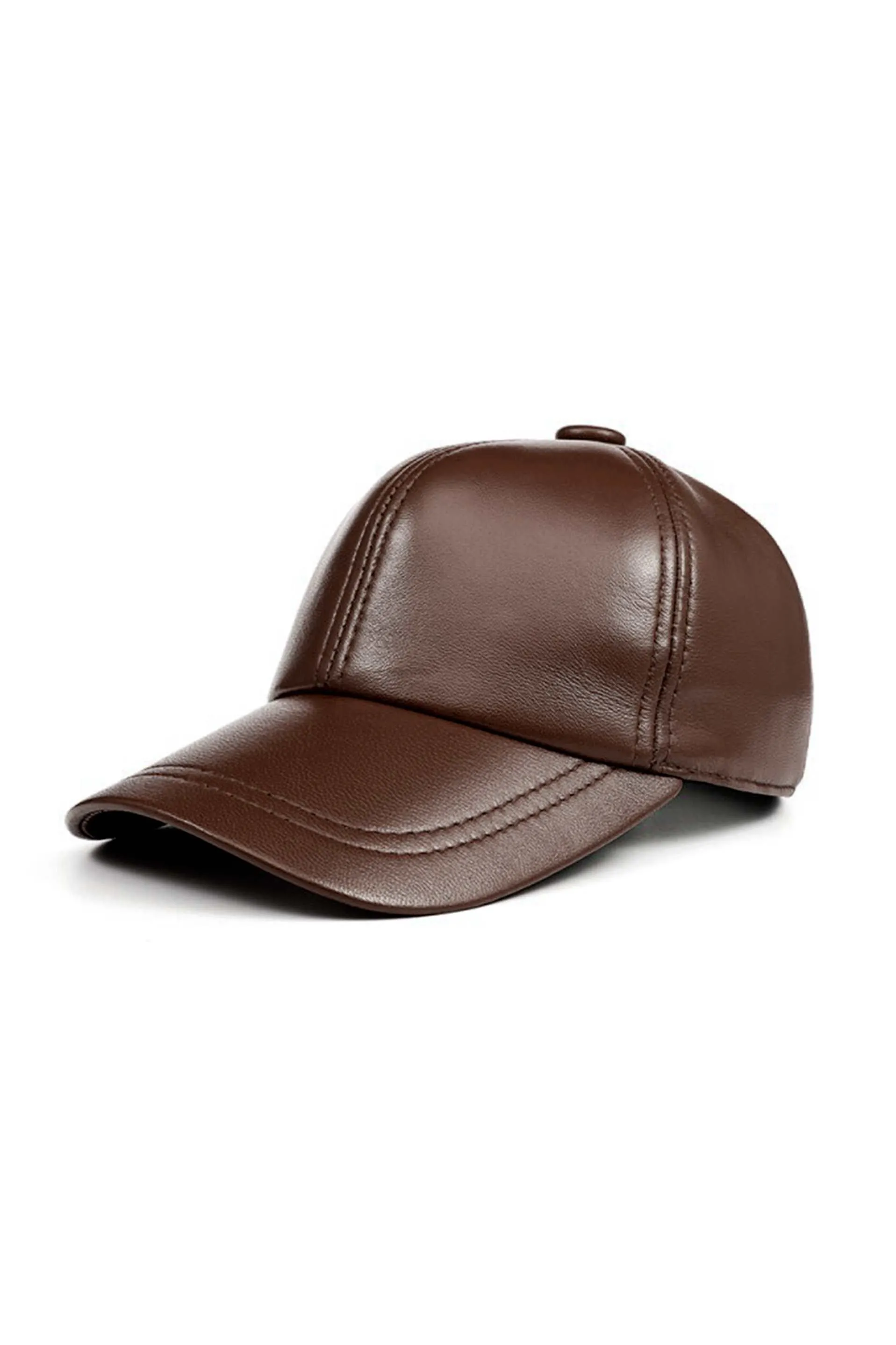 Genuine Sheep Leather Adjustable Baseball Cap // Unisex