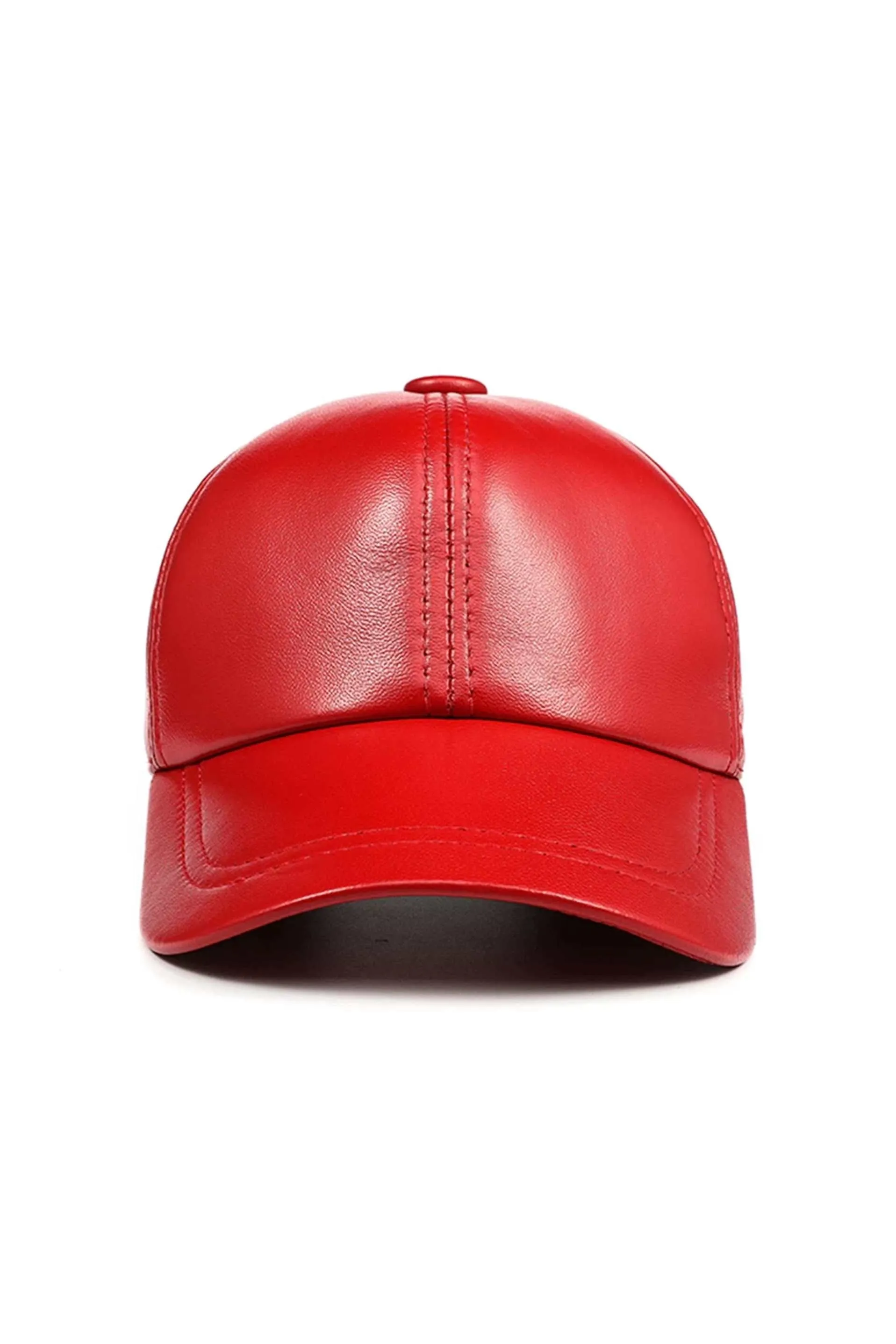 Genuine Sheep Leather Adjustable Baseball Cap // Unisex
