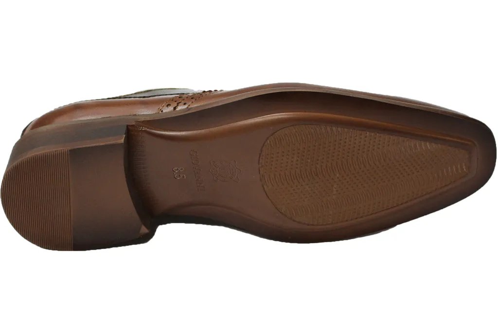 Giovanni Cyprus Tan & Chocolate Brown Wingtip Oxford