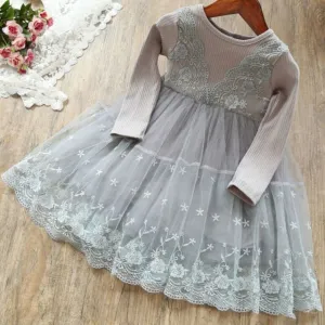 Girls Knitting Sweater Winter  Autumn Full Sleeve Elk Christmas Dress