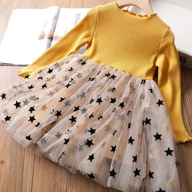 Girls Knitting Sweater Winter  Autumn Full Sleeve Elk Christmas Dress