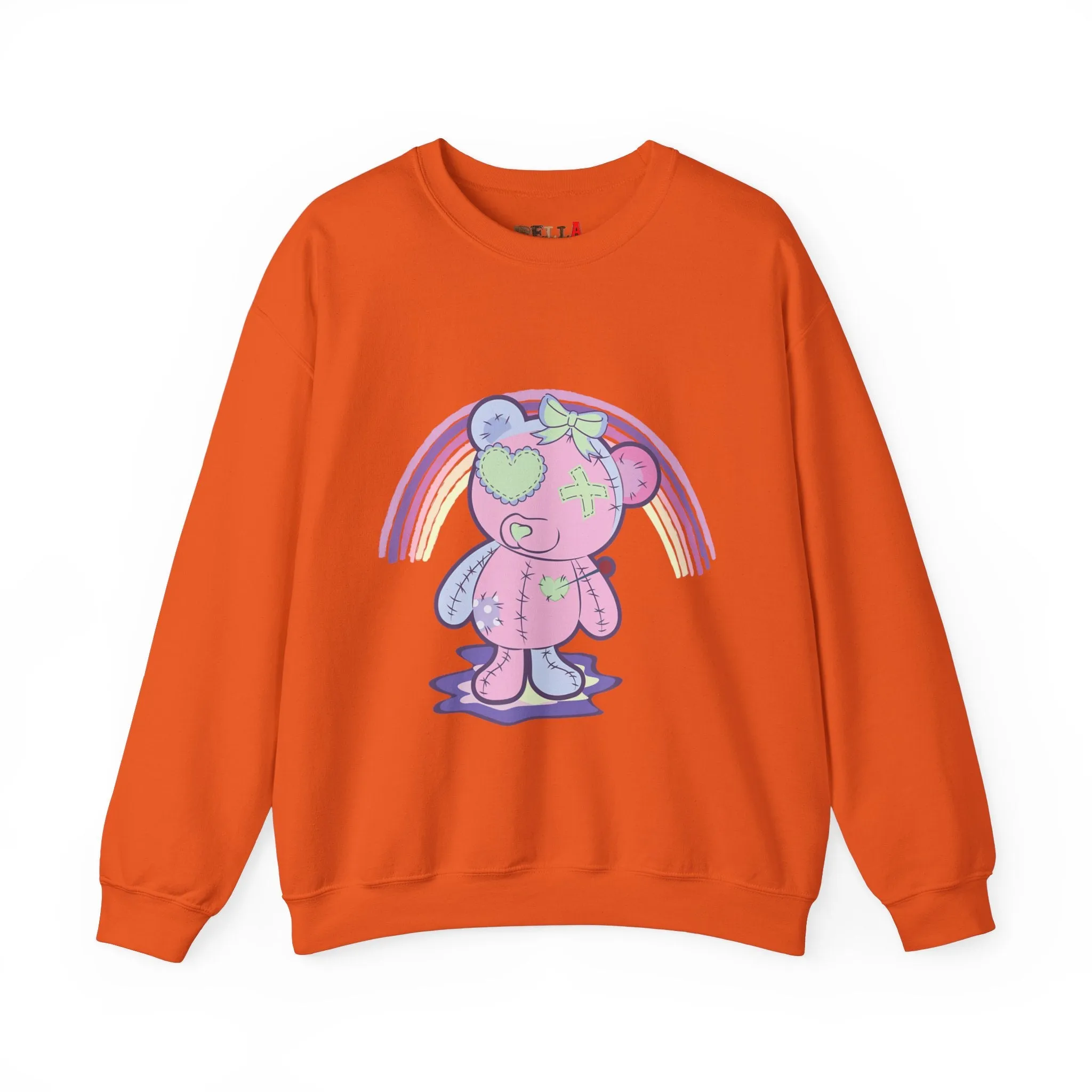 Green Heart Eye Teddy Bear Sweatshirt