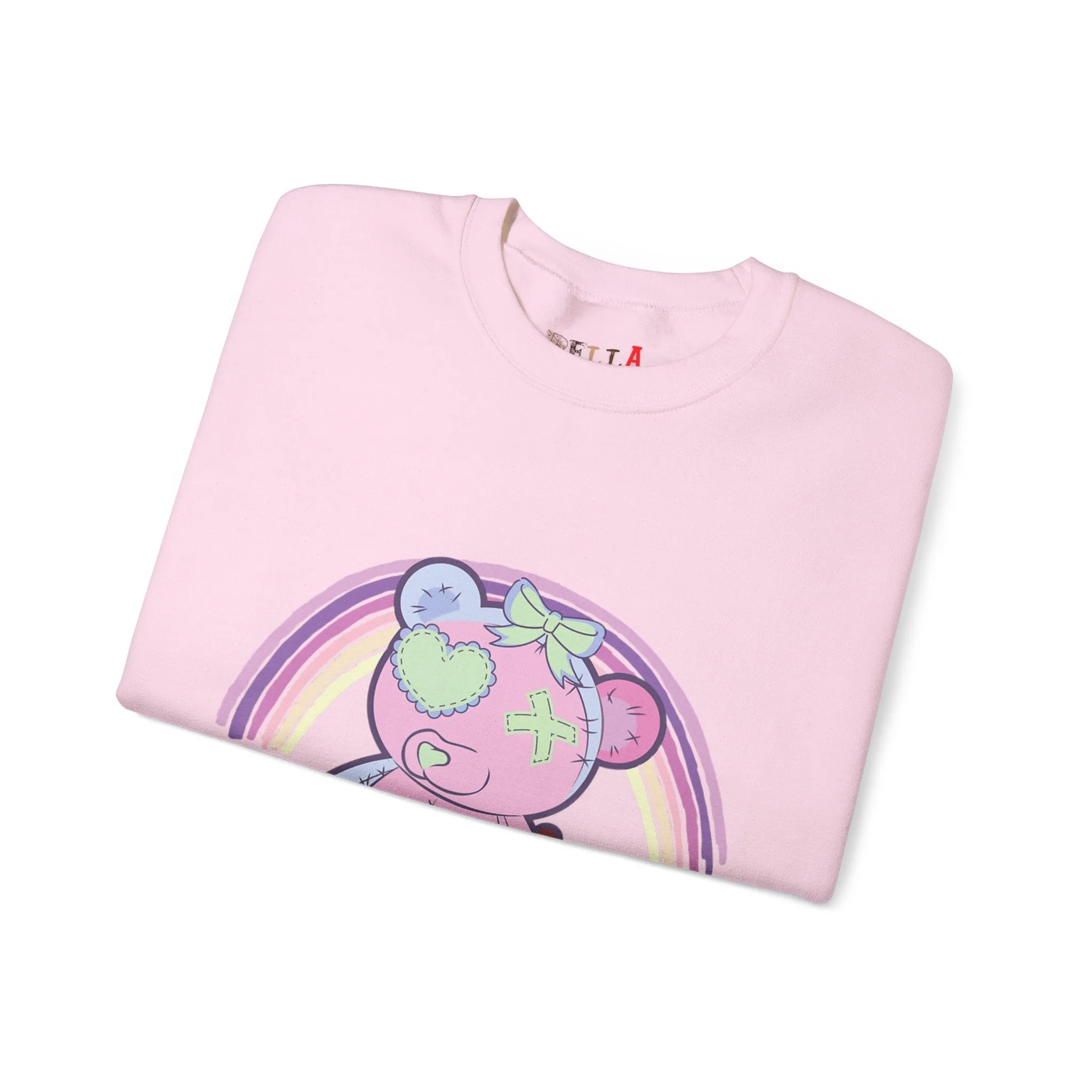 Green Heart Eye Teddy Bear Sweatshirt