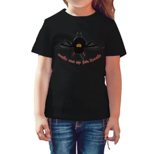 Halloween Hipster Wake Me Up For Treats Official Kid's T-shirt (Black)
