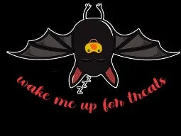 Halloween Hipster Wake Me Up For Treats Official Kid's T-shirt (Black)