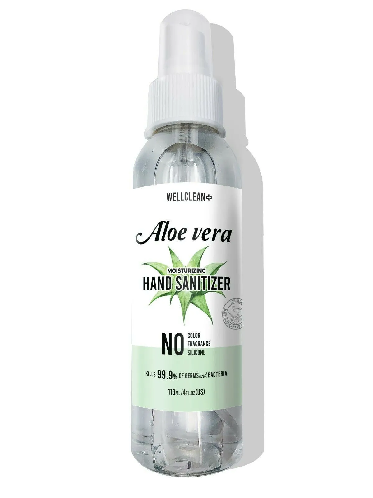 HAND SANITIZER SPRAY 70% ALCOHOL - ALOE VERA 4oz [WELLCLEAN ]