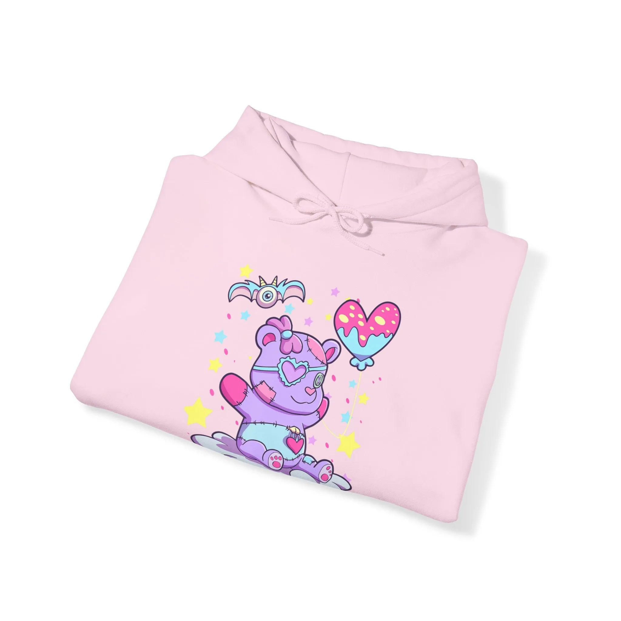 Happy Balloon Teddy Bear Hoodie