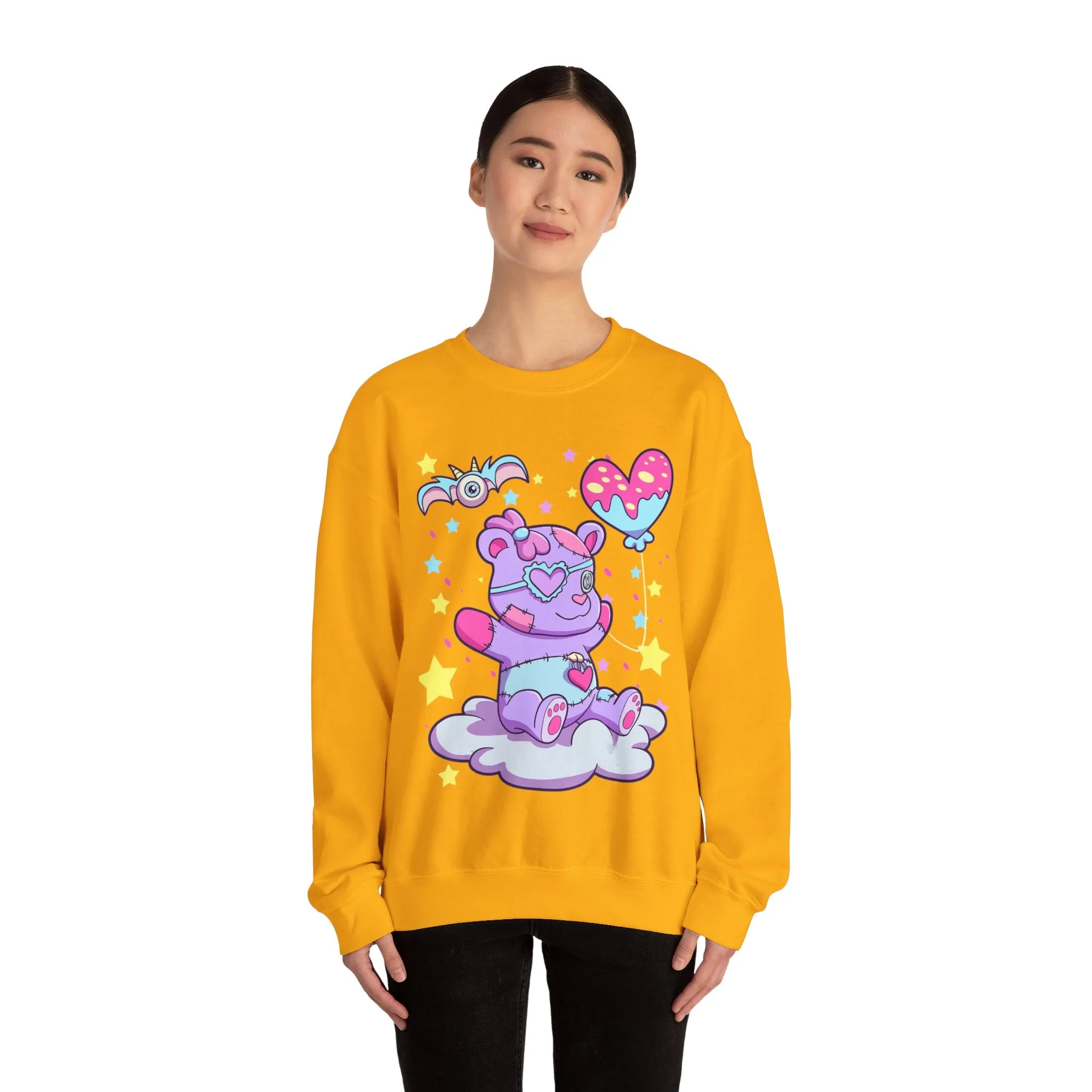 Happy Balloon Teddy Bear Sweatshirt