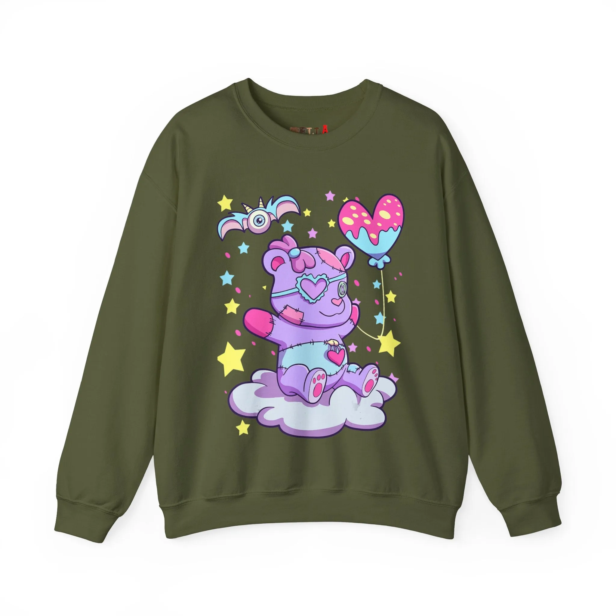 Happy Balloon Teddy Bear Sweatshirt