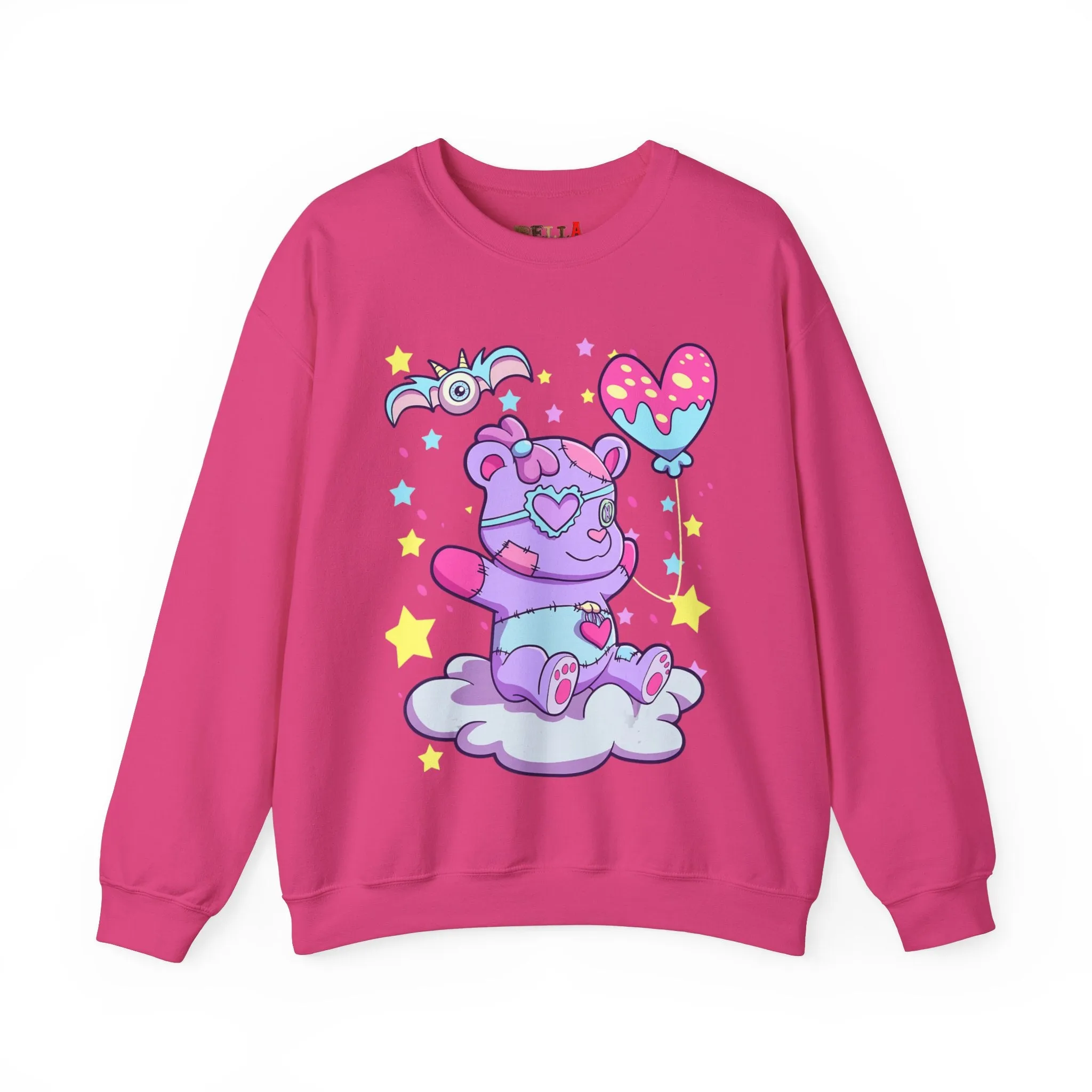 Happy Balloon Teddy Bear Sweatshirt