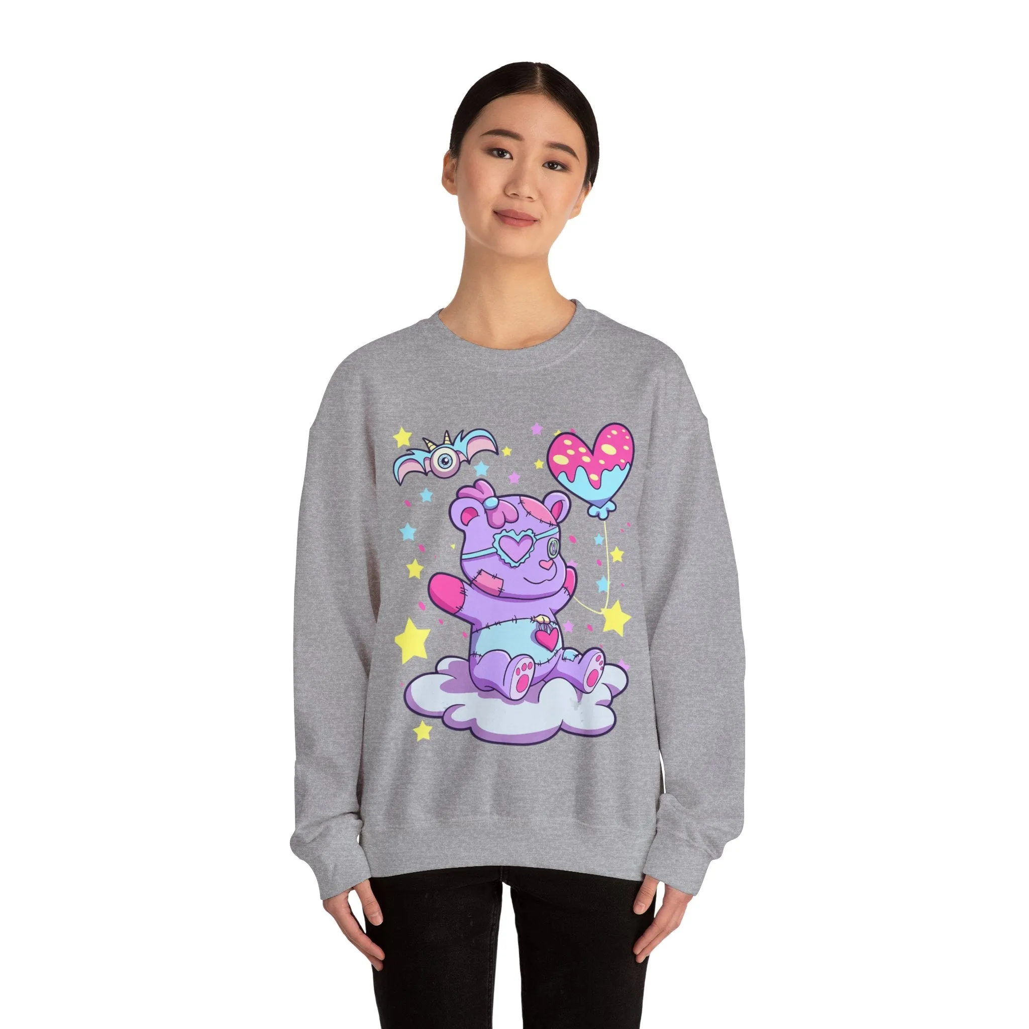 Happy Balloon Teddy Bear Sweatshirt