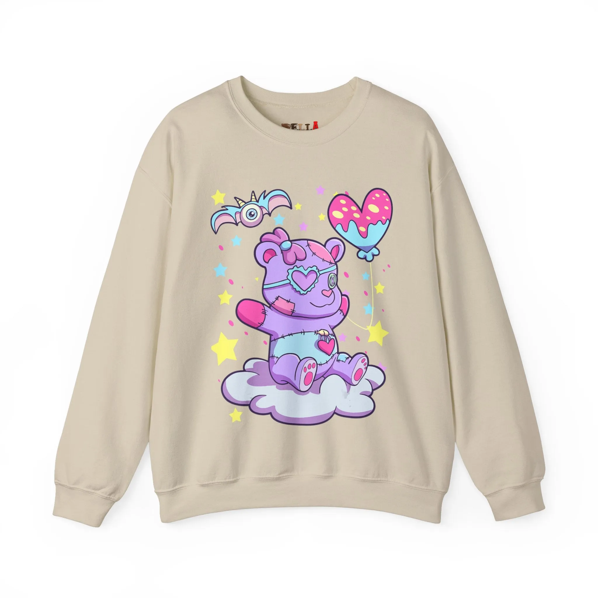 Happy Balloon Teddy Bear Sweatshirt