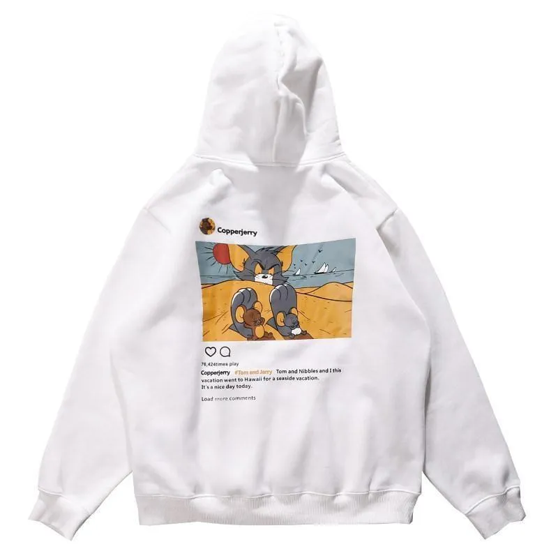 HARAJUKU TOM CARTOON HOODIE