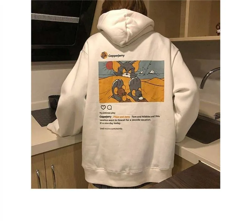 HARAJUKU TOM CARTOON HOODIE