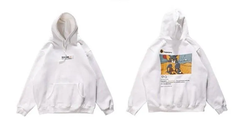 HARAJUKU TOM CARTOON HOODIE
