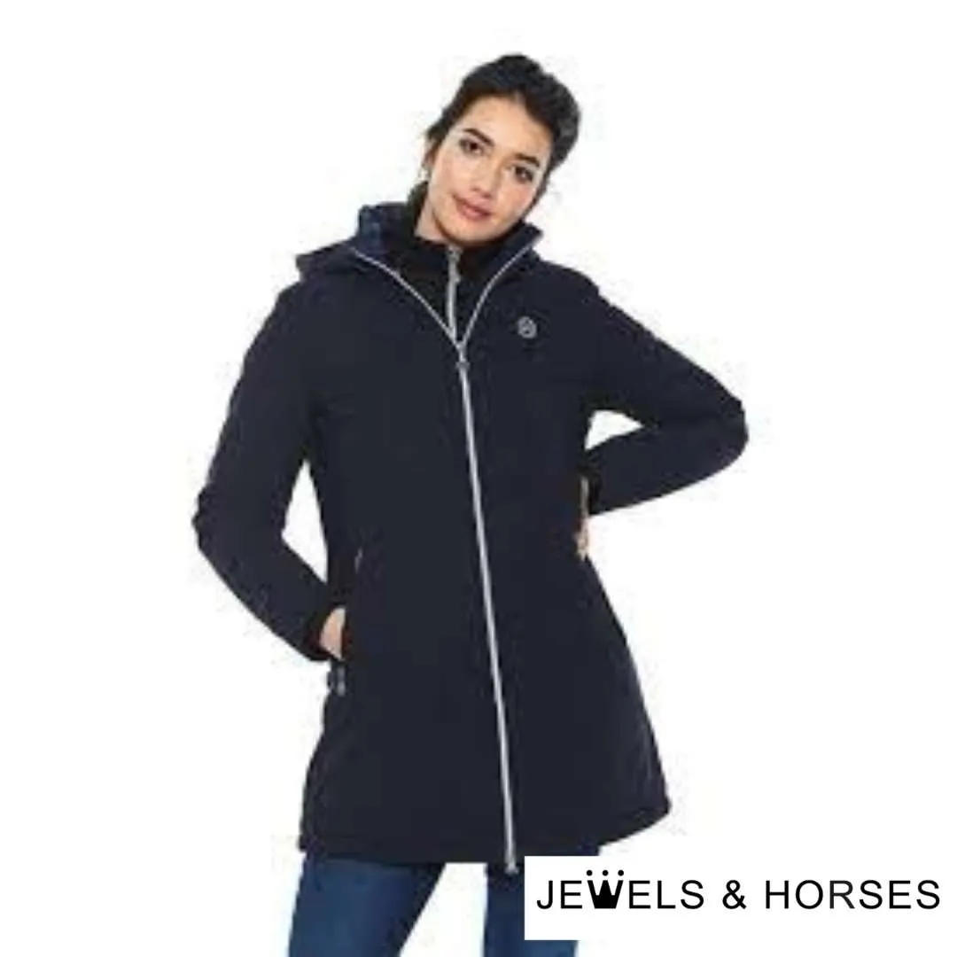 Harcour Roberta Womans Water-Repellent Parka - Navy