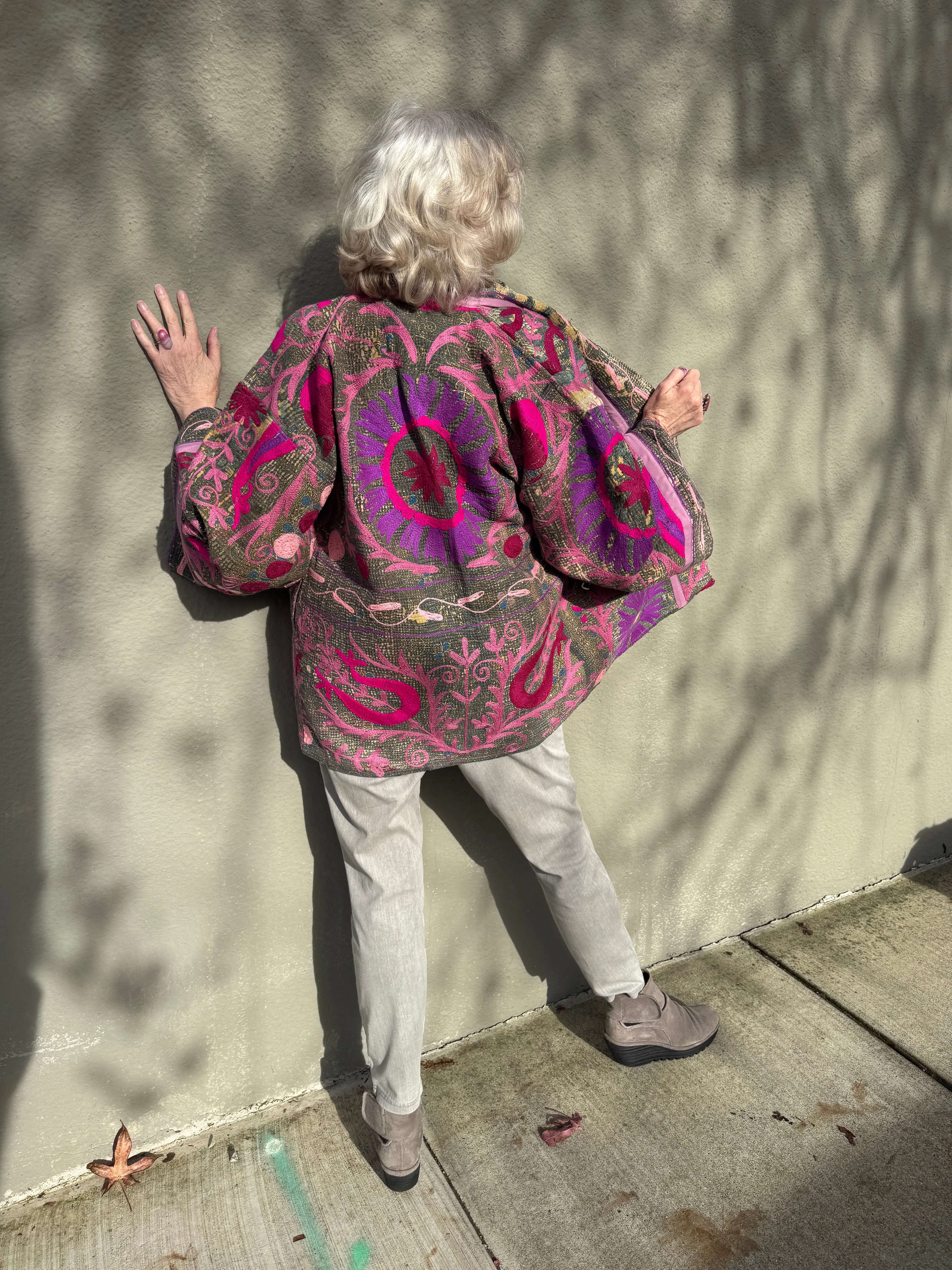HARDLY GRAY SHABBY CHIC QUILTED KIMONO