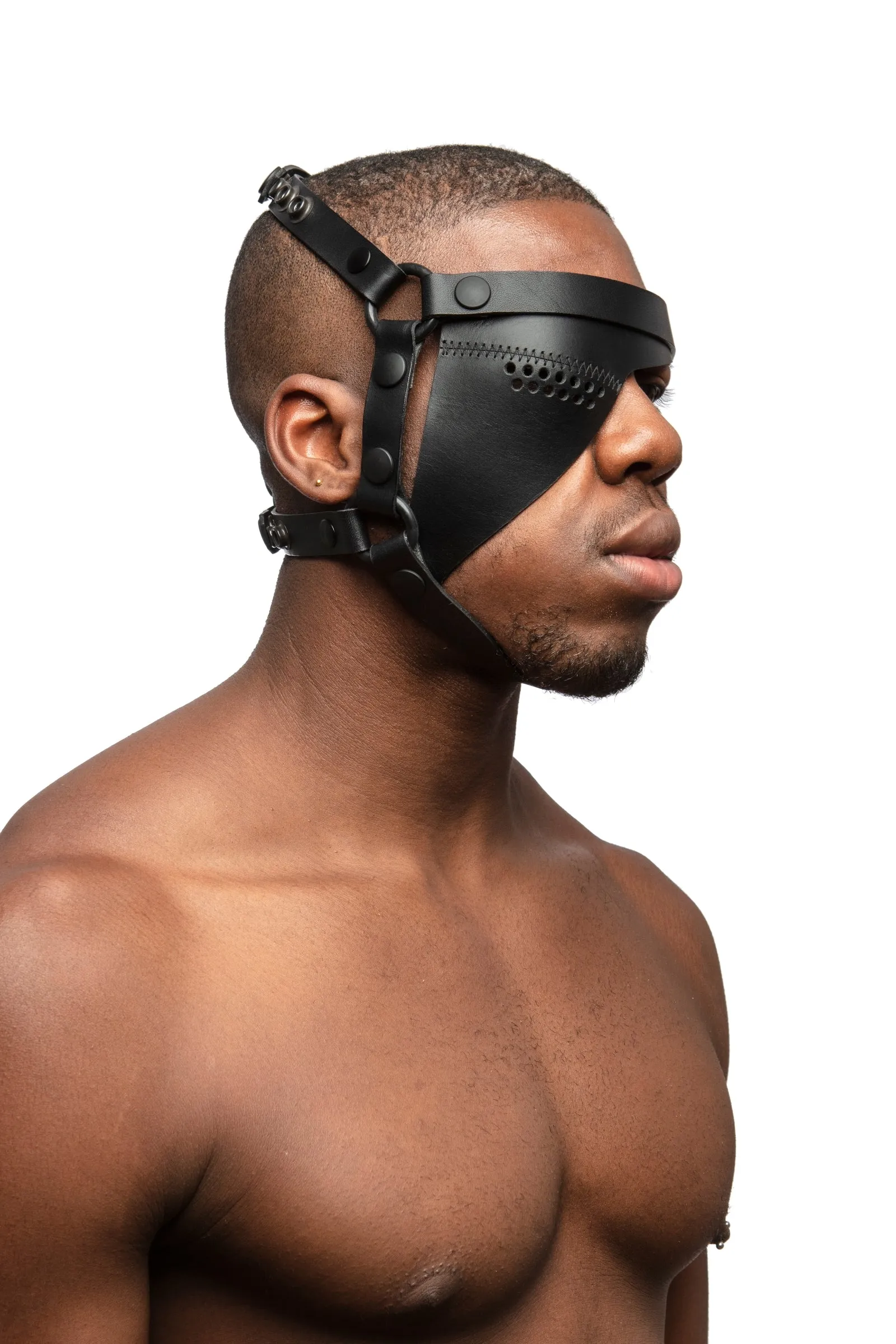 HEAD HARNESS EYE PATCH - Black