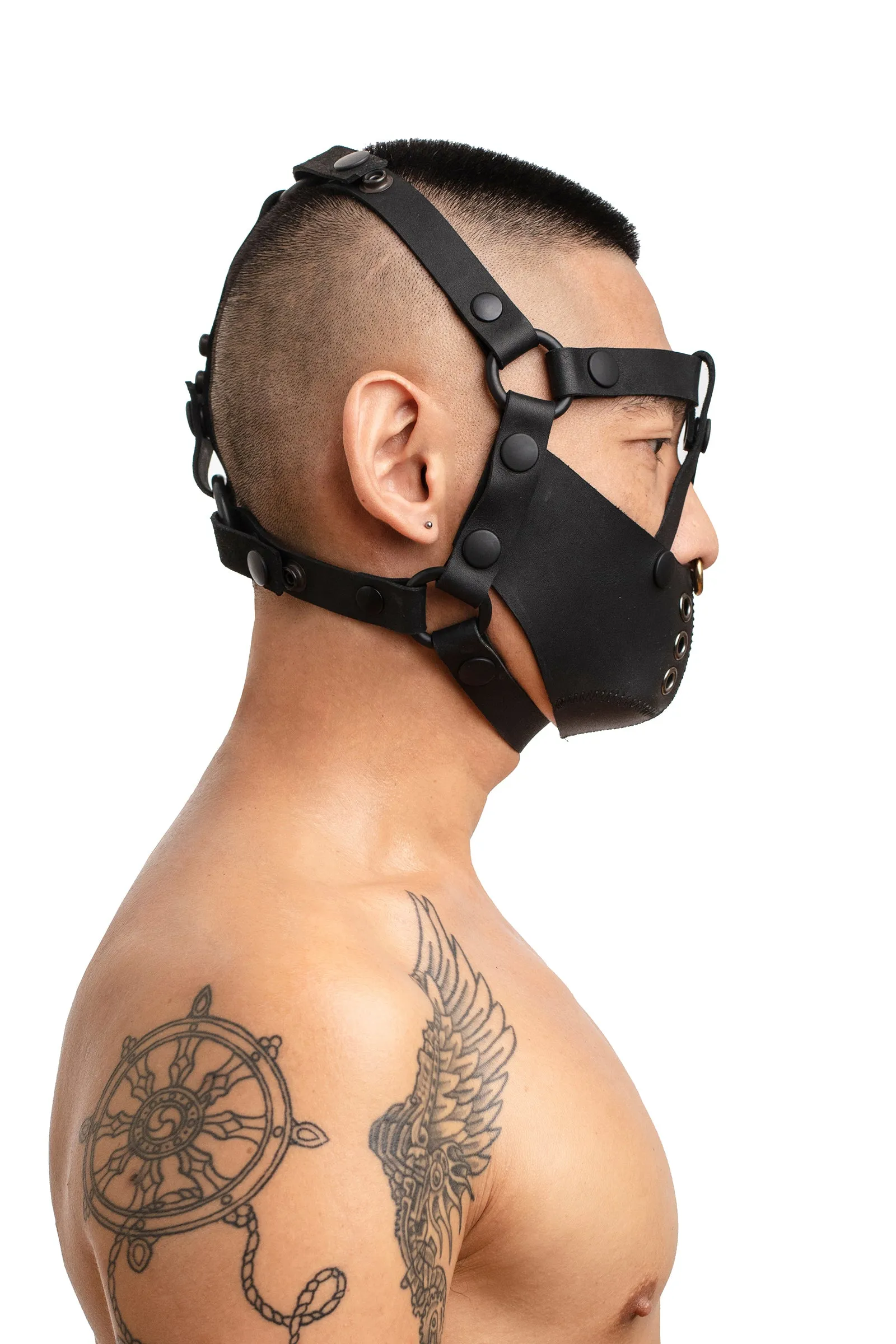 HEAD HARNESS MUZZLE - Black